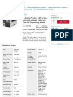 ZEBRA Industrial Printer - 4.09 in Max. Print WD, 600 Dpi, 14 in - Sec, Tear Off Dispensing, Wired - 60DZ05 - ZT61046-T0101A0Z - Grainger