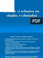 Ştiinţa Şi Tehnica În Slujba Războiului