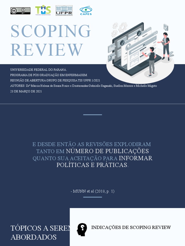 Estrutura e Indicações da Scoping Review | PDF | Science