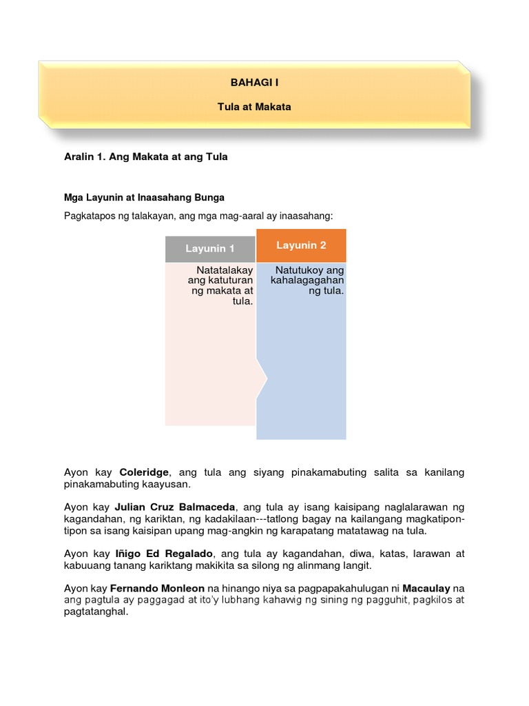 Bahagi I | PDF
