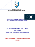 Efeitos da Ionosfera no Sistema GPS