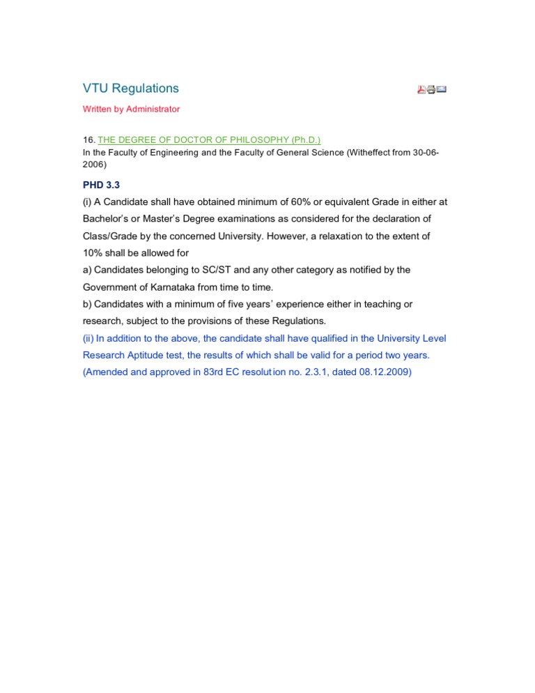 vtu phd regulations 2015