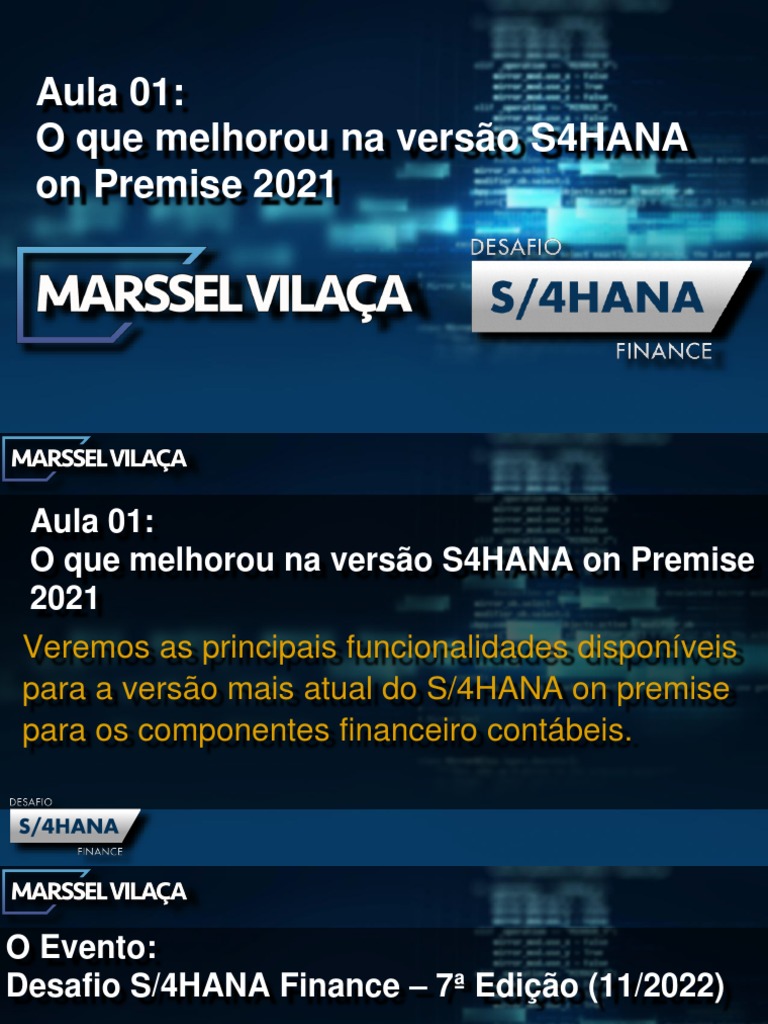 Melhorias no S4HANA On-Premise 2021 | PDF | Negócios