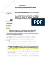 Princípios constitucionais da administração pública