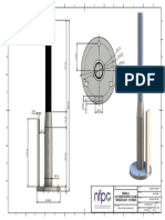 Federal 2 Cap Feeder Support Column Threaded Shaft - Extended Drawing