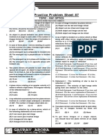 Daily Practice Problem Sheet 87: Topic - Ray Optics