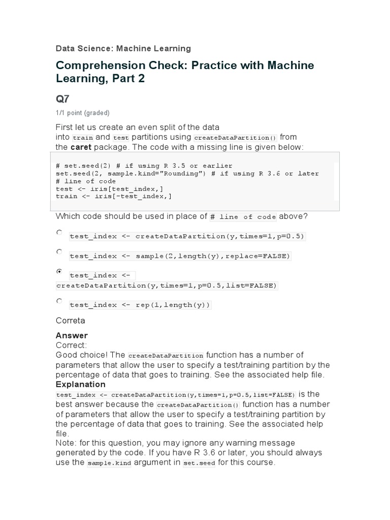 Data Science Gabarito 4 Da Universidade de Harvard | PDF | Applied ...