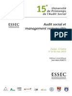 Audit Du Stress Et Developpement Des STR