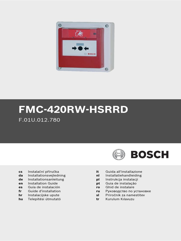 Bosch FMC-420 Installation Guide | PDF