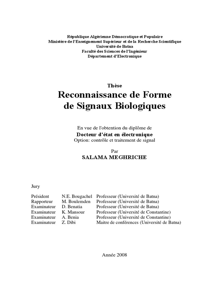 Classification des ECG par CNN | PDF | Sang | Cœur