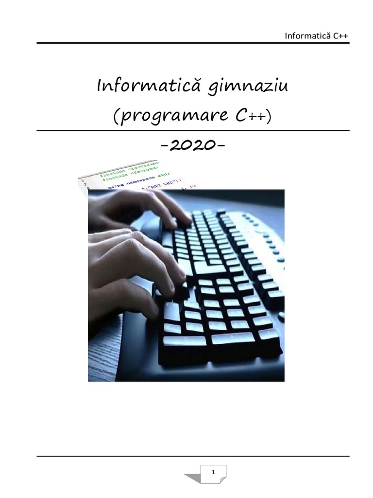 Informatica Gimnaziu | PDF