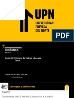 Sesión de Aprendizaje - Sesión 07 - Principio de Trabajo y Energía - Casos 01-09