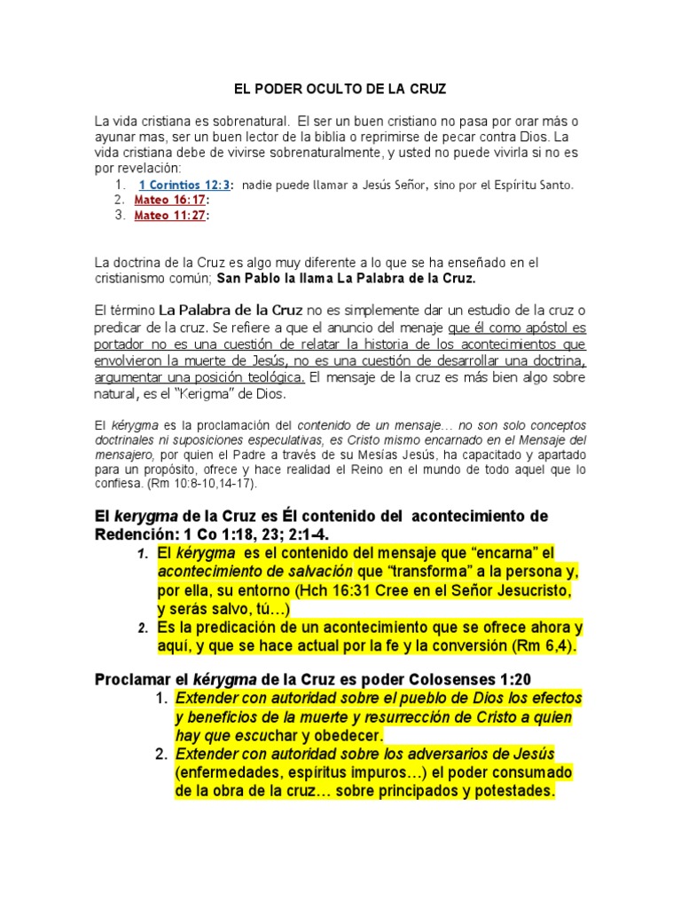 El Poder Oculto de la Cruz | PDF | Jesús | Salvación