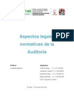 Aspectos Legales Del Ejercicio de La Profesión de Auditoría