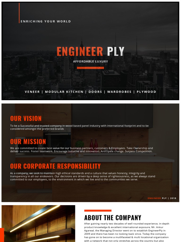 Plywood Company Profile PDF Plywood Wood Veneer