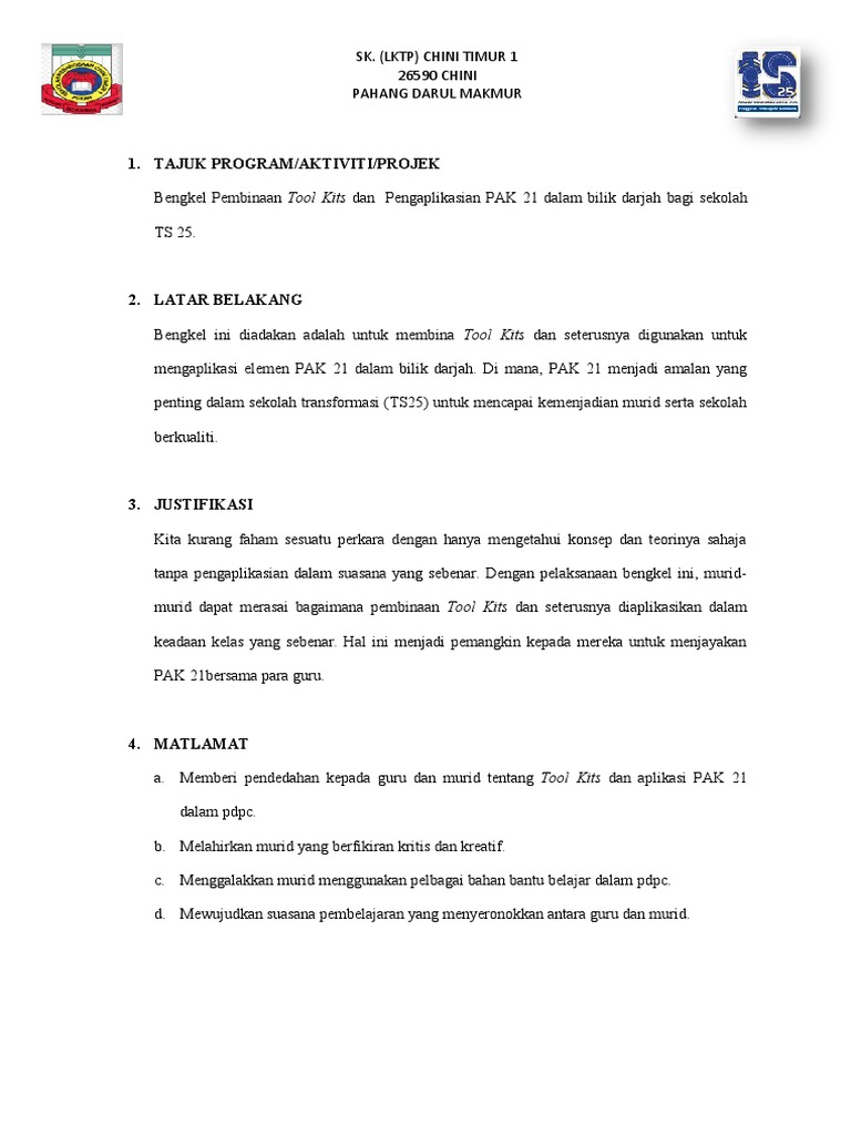 Aplikasi Pak 21 Dalam 2020 | PDF | Karier & Perkembangan | Seni