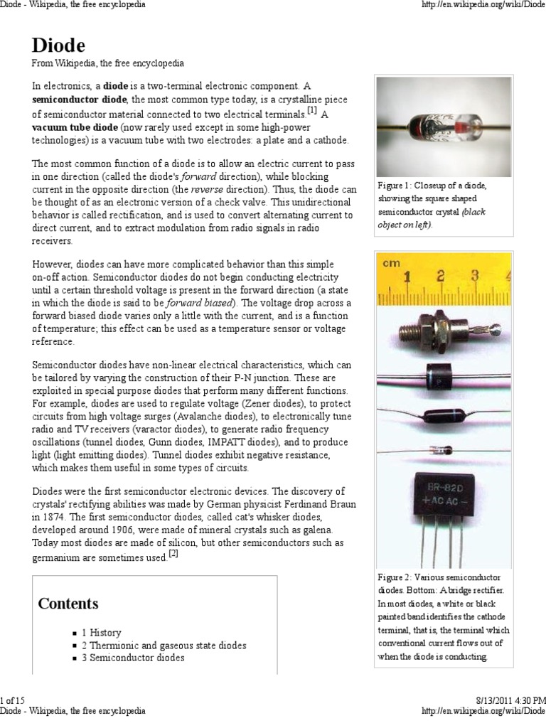 Diode Wikipedia, The Free Encyclopedia Diode PN Junction