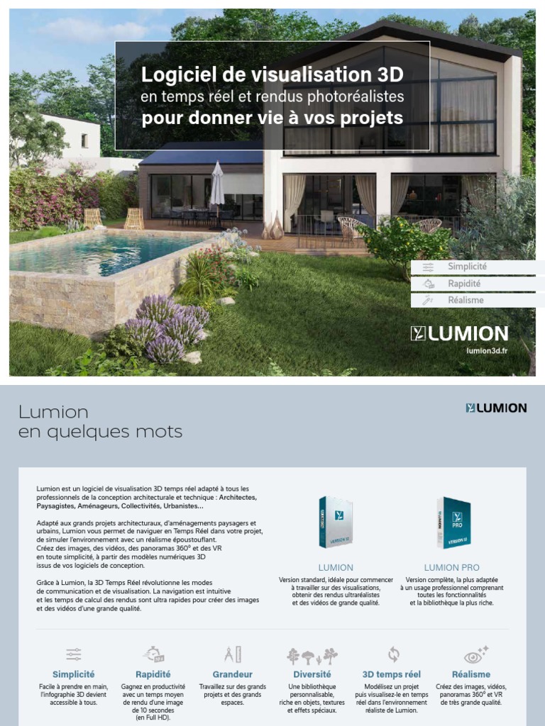 Presentation Complète Logiciel Lumion | PDF | Infographie ...