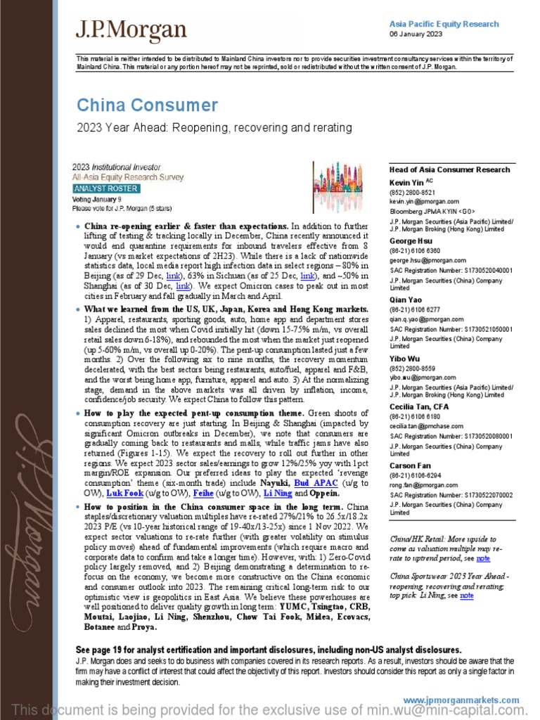 JPM China Consumer 2023 2023-01-05 4298448 | PDF