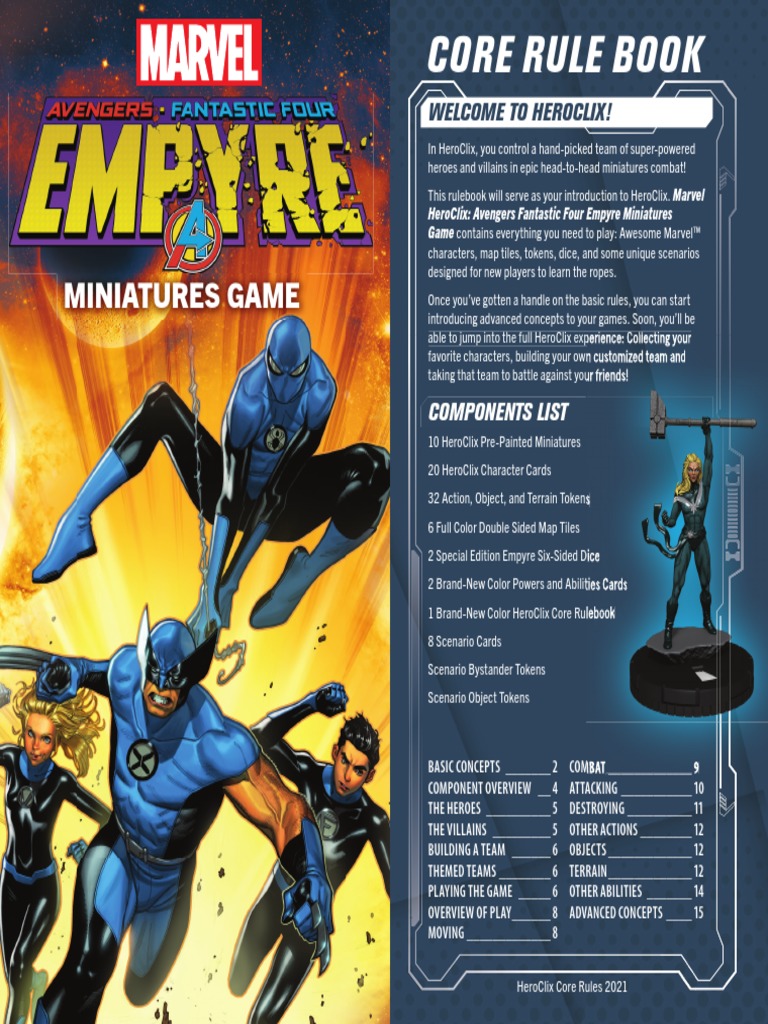 Wizkids – Marvel HeroClix Avengers Fantastic Four Empyre – Le Jeu De Figurines Pour Les Collectionneurs Marvel !