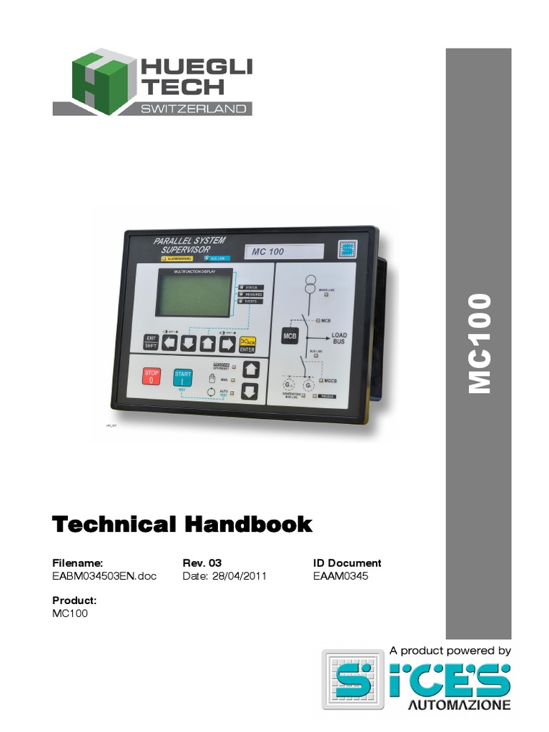 EABM034503EN MC100 Technical Handbook 1 PDF Mains Electricity