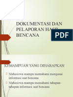 Dokumentasi Dan Pelaporan Bencana1