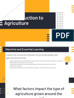 5.1 Introduction To Agriculture