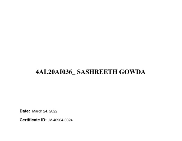 4al20ai036 sashreeth gowda free java course java certificate