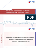 Proposal For Partnership in Relation To Overseas Medical Treatment (India)