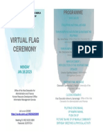 Flag Ceremony Program January 16, 2023