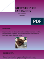 Classification of Head Injury