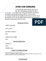 Case study on overweight 2.5 year old girl