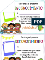 Reconocimientos Regalo My Classroom Foto Editable