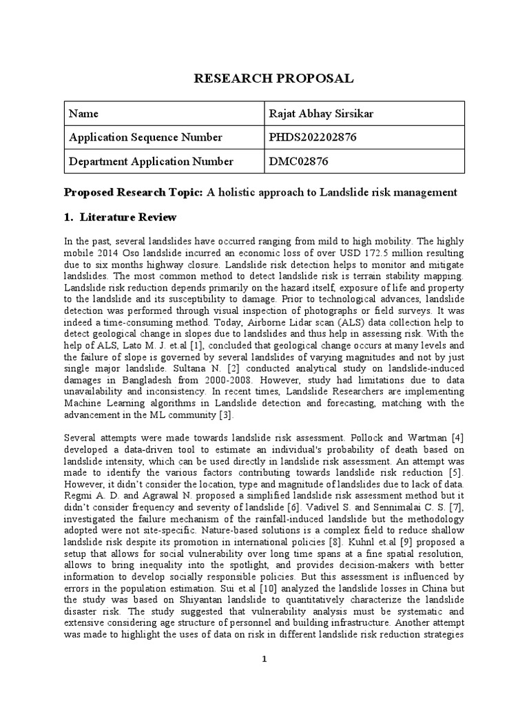 CIVIL ENGINEERING PHD RESEARCH PROPOSAL SAMPLE PDF visual data 2