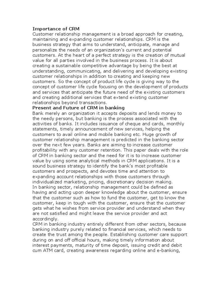 CRM Data | PDF | Customer Relationship Management | Banks