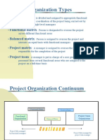 Project Organization Types and Structures