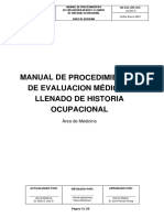 2023-01-03 Oh-Ma-Ope-015 V5 Manual de Evaluacion Medica y Llenado de Historia Ocupacional