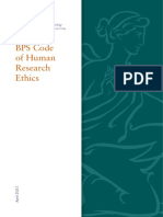 BPS Code of Human Research Ethics
