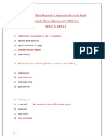 Top 100 Most Repeated Microsoft Word Mcqs Set-1