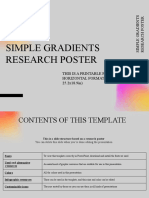 Simple Gradients Research Poster by Slidesgo