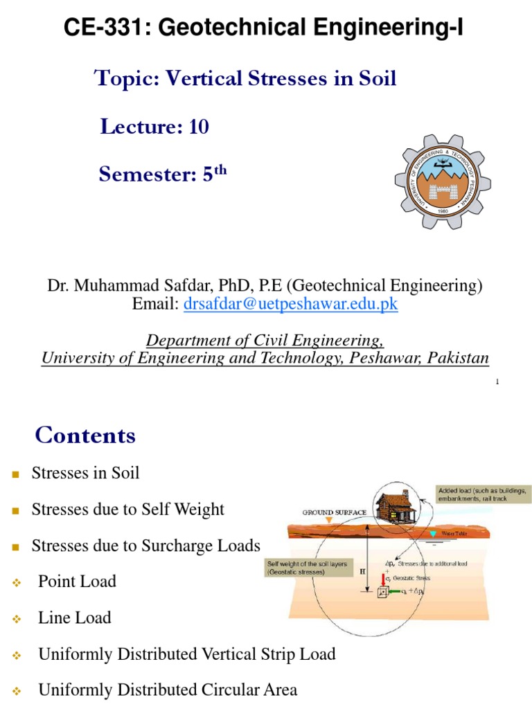 Vertical Stress Analysis in Soil | PDF | Stress (Mechanics) | Linear ...