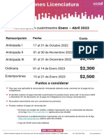 Reinscripciones Licenciatura 2023-2