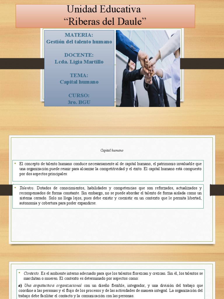 Capital Humano Talento Humano | PDF