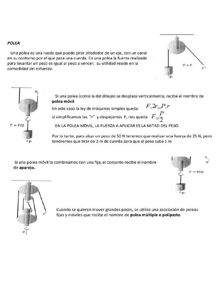 Ejercicios Poleas Pdf
