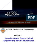 Lecture 1 - Introduction To Geotechnical Engineering and Its Importance. (Last Update 23-Oct-2021)