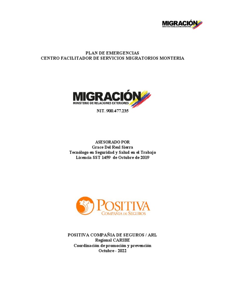 PLAN DE EMERGENCIA - Monteria - 2022 | PDF | Riesgo | Colombia