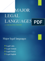 Major Legal Langages 23.3.19