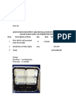 Quotation For Supply and Installation of Flood Light-4