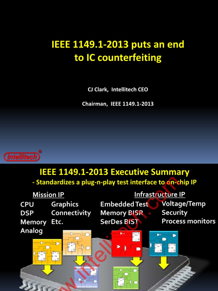 IEEE 1149.1-2013: IC Counterfeiting Solution | PDF | System On A Chip ...