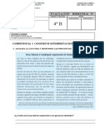 Evaluacion Bimestral - Sociales - Noviembre 2022 - 4to.